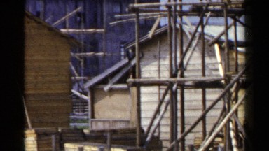 1953: the view about the construction work JAPAN