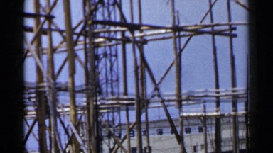 1953: a view of a man doing construction work JAPAN