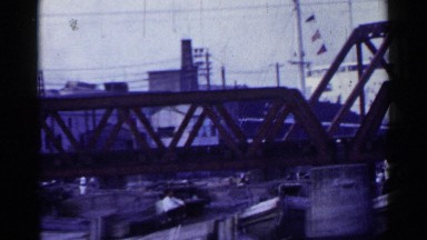 1953: the beautiful scenario of the quay JAPAN