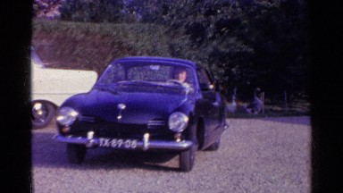 1961: The Beautiful Woman Driving the Vehicle Very Fastly in Germany
