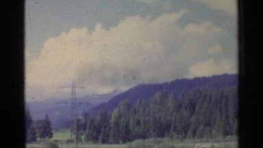 1961: panoramic view of mountain and valley GERMANY