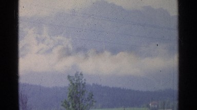 1961: video of clouds above mountains GERMANY