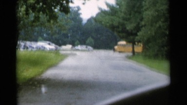 1956: the unknown person driving their vehicle on the road JONES BEACH NEW YORK