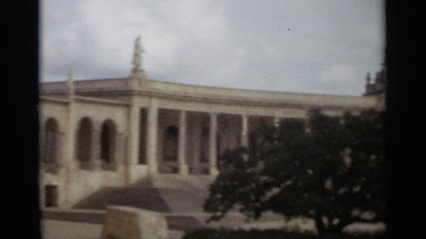 1965: A Church and Houses in Nazaré, Portugal