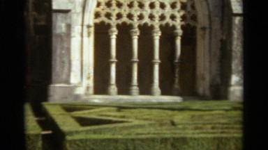 1965: Beautiful View of Building in Nazaré Portugal
