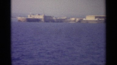 1965: bank of the sea can be seen from the middle of the ocean SICILY