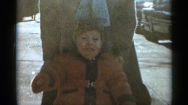 1955: someone holding a child NEW YORK CITY