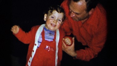1955: someone taking video about the beautiful baby smiling NEW YORK CITY