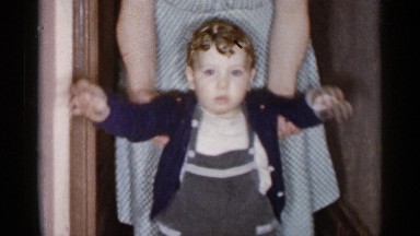 1955: the baby looking somewhere and getting curiosity NEW YORK CITY