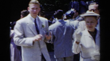 1954: a gathering of people at a place to celebrate the occasion NEW YORK
