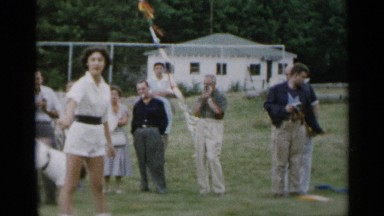1954: the group of people gathered NEW YORK
