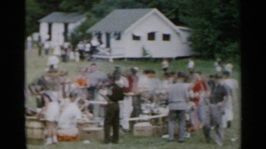 1954: group of people gathering in a place NEW YORK