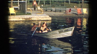 1954: Children Enjoying Riverbank in New York