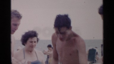 1954: people are gathered near the sea NEW YORK