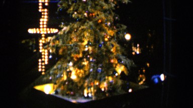 1960: slowly rotating christmas tree SIOUX FALLS SOUTH DAKOTA