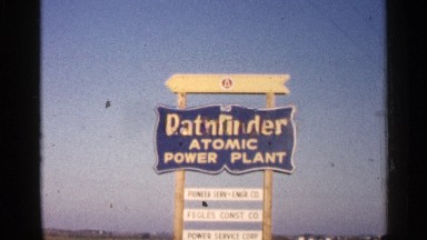 1960: name sign board stand for the place write a letter power plant place