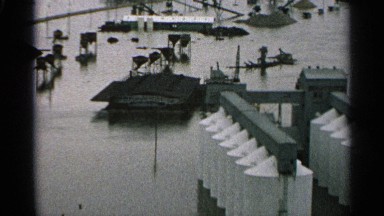 1965: flooded industrial shoreline MINNESOTA