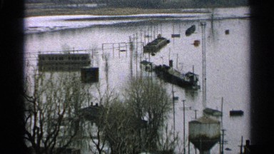 1965: a waterlogged area with many buildings and structures in water MINNESOTA