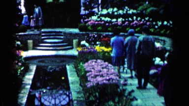 1964: people walking through a botanical garden MINNESOTA