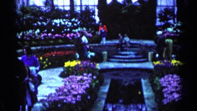 1964: people watching gorgeous garden MINNESOTA
