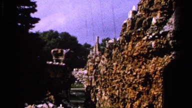 1965: the building to view low angle building, vintage clip