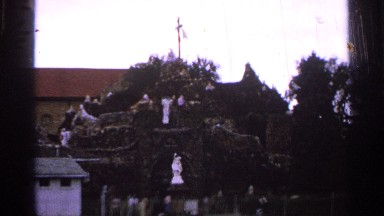 1965: beautiful temple in forest under tree SAINT LOUIS MISSOURI