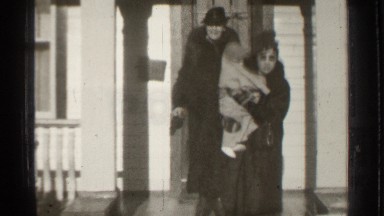 1939: the two ladies are carry a child and went out from home and talking