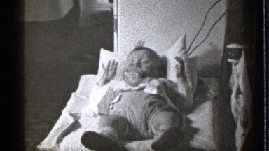 1939: a baby take feed from the bottle. DANIELSON CONNECTICUT
