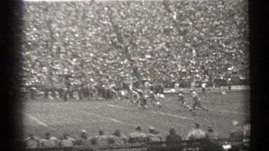 1944: watching the football game SAN FRANCISCO CALIFORNIA