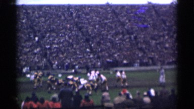 1944: game of american football played in front of massive crowd. SAN FRANCISCO