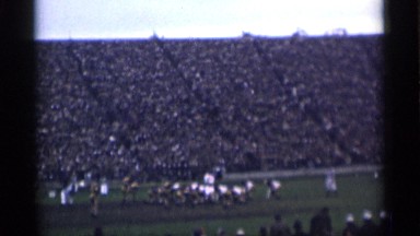 1944: Players Playing Game on Field Before Huge Audience in San Francisco
