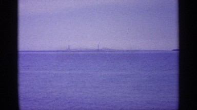 1960: big ocean long distance to steel bridge center to long pillar morning time