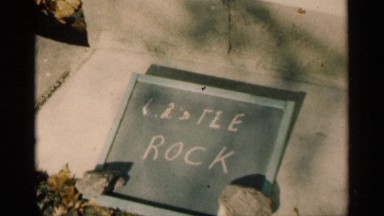 1960: A Slide Board with Green Border Representing Castle Rock