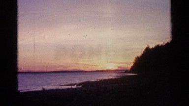 1960: Sun Going Down Over the Lake Michigan