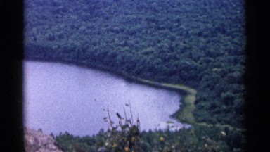 1960: overview of a natural lake MICHIGAN