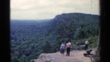 1960: a vacation trip to the hills with the family and to enjoy the view
