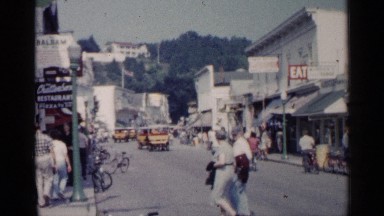 1960: captured by the people's normal life in sub urban area MICHIGAN