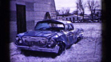 1961: many cars are shown it is damaged may be its meet road accident