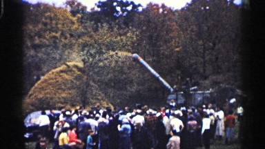 1961: A Large Machine With a Long Pipe Blows a Light Weight Substance