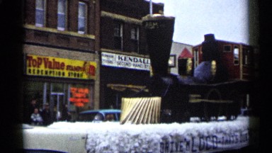 1961: train float in parade MINNESOTA