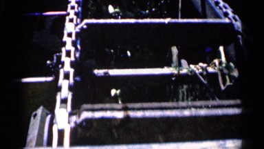A Chained Ladder Secured with Iron Chain Like a Train
