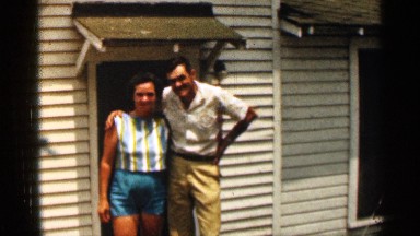 1963: a beautiful couple taking photography for their memories TEXAS