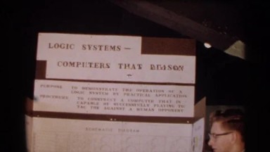 1963: a big size board that represent the logic system of the computer