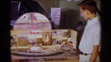 1963: A Kid Presenting His Science Project in Inter School Competition