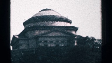 1964: one big building watch the low angle shape for the building round box