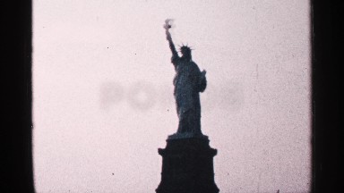 1964: the statue of liberty displayed in shadow NEW YORK CITY