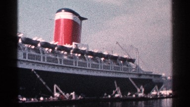 1964: the ship are lying on the sea and it is beautiful movement to see that