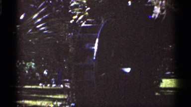 1966: a water wheel is spinning and rotating as water is cycling
