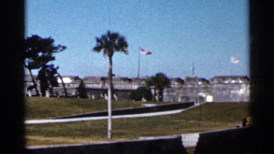 1966: winding road landscape with palm trees FLORIDA