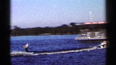 1966: a man speedskating for the water take the one person place near to hand
